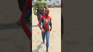 SUPERHEROES IRON MAN  SPIDERMAN  HULK CAR THROW CHALLENGE shorts [upl. by Notyrb]