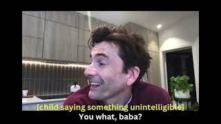 David Tennant and Michael Sheen saying baba cutely [upl. by Cogan]