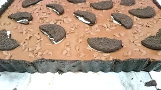 Tarta Oreo Fácil sin horno Postres Mil [upl. by Laubin]