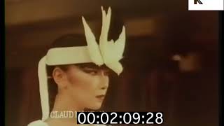 1970s Fashion Paris and London Designers Kenzo Zandra Rhodes Bill Gibb  Premium Footage [upl. by Hewart]