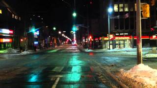 TTC 320 Yonge BlueNight Time Lapse [upl. by Isobel]