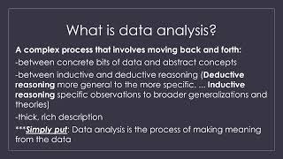 Mining the data Qualitative Rearch [upl. by Solegna461]