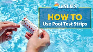 How to Use Pool Test Strips  Leslies [upl. by Clova]