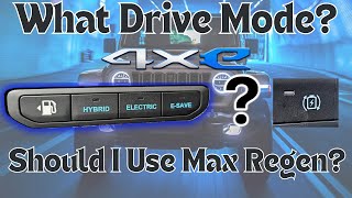 Jeep 4xe Drive Modes amp Regenerative Braking Explained  Hybrid  Electric  ESave [upl. by Navada481]