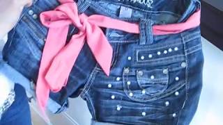 COMO CUSTOMIZAR UMA BERMUDA JEANS [upl. by Zahavi]