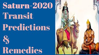 Saturn 2020 Transit Remedies and Predictions  Learn Predictive Astrology  Video Lecture 414 [upl. by Naitsyrk]