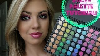 Pink Eyeshadow Tutorial  Coastal Scents Palette [upl. by Pember485]