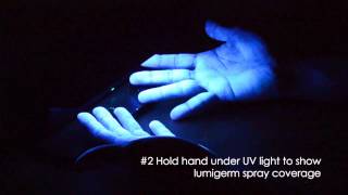 Lumigerm Spray  Hand Hygiene Training Kit [upl. by Giuliana]