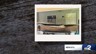 State works to preserve historic canoe that washed into yard during Ian [upl. by Mauricio]