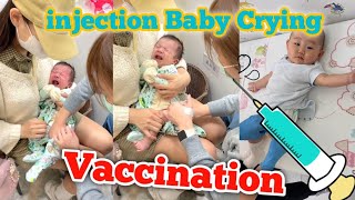 Baby Crying  💉 injection Baby Vaccination [upl. by Aicekat668]