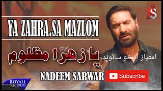 Nadeem Sarwar New Noha 2024 25 [upl. by Fara]