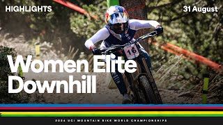 Women Elite Downhill Highlights  2024 UCI Mountain Bike World Championships [upl. by Okir]