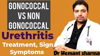 Gonococcal vs Non gonococcal Urethritis sign symptoms causes investigation amp Treatment in hindi [upl. by Imugem]