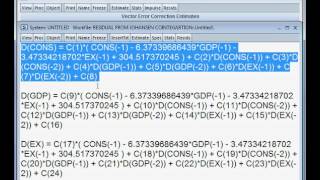 Residual from Johansen Cointegration Equation Model One [upl. by Nowujalo]