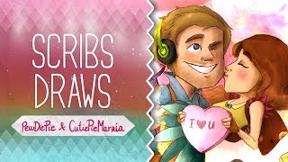 HAPPY 2 YEAR ANNIVERSARY 3  Scribs Draws  PewDiePie amp CutiePieMarzia [upl. by Ylrebmek]