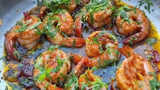 How to make Gambas al Ajillo Fried Shrimp Recipe Shrimps Recipe [upl. by Ellenuahs]