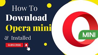 Opera mini download amp Install  How to download opera mini  Opera mini download krne ka asan tariqa [upl. by Arreip273]