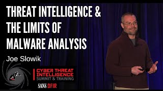 Threat Intelligence and the Limits of Malware Analysis with Joe Slowik  SANS CTI Summit 2020 [upl. by Ahcilef964]