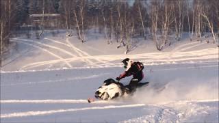 BRP Lynx Ranger 49 600 ETEC Boondocking Deep snow  Покатушки на Линкс в глубоком снегу [upl. by Bourgeois]