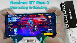 Realme gt neo 2 unboxing and gaming test free fire [upl. by Nodnart]