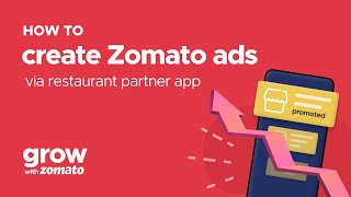 How to create Zomato ads via Restaurant Partner App  Grow With Zomato [upl. by Artened753]