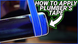 How to Apply Teflon TapePlumbers Tape like a Plumbing Pro [upl. by Barbie735]