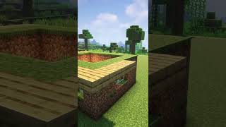 Minecraft Grass House😱 shorts [upl. by Latrena206]