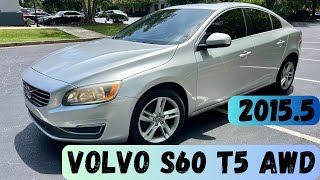 20155 VOLVO S60 T5 AWD WALK AROUND and TEST DRIVE [upl. by Laertnom]