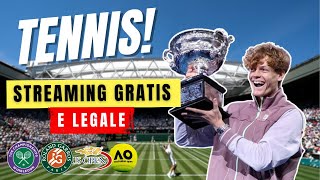 Come Guardare il TENNIS in Streaming Gratis 100 Legale [upl. by Cela]