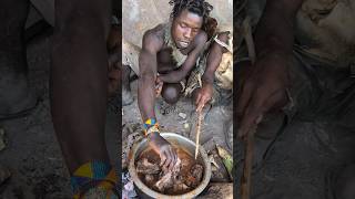 its Baboon Meals 🤤🔥 Enjoying hunts food After successful huntingculture bushmen africavillage [upl. by Brien]