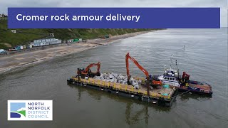 Cromer rock armour delivered [upl. by Ecidnacal]