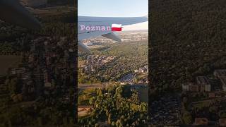 FLYING OVER POZNAN POLAND travel lifestyle thelilglobetrotters ytshorts poland [upl. by Bigler602]