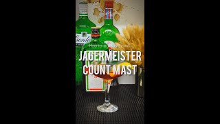 How to make the Jagermeister Count Mast  Count Mast Negroni cocktail at home recipe [upl. by Ponton]