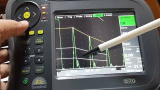 초음파탐상Sonatest D70 장비 DAC 곡선 및 저장 요령장비 작동 [upl. by Morgenthaler737]