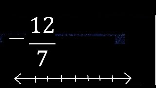 127 na reta  fração negativa na reta numérica [upl. by Aileahcim]