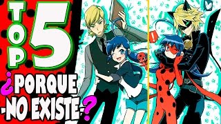 Miraculous Ladybug  TOP 5  ¿Por que FELIX NO EXISTE [upl. by Stouffer955]