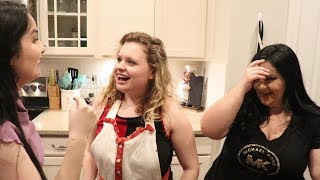 COOKING INDIAN FOOD WITH THE FAM  FOODIE FRIDAY [upl. by Hterrag]