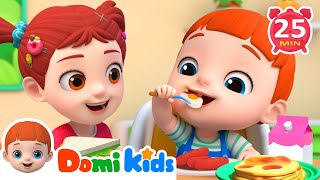 Baby Domis Breakfast Song🥘🥗 Domikids Nursery Rhymes amp Kids Songs [upl. by Branden431]