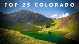 TOP 25 HIKES amp PLACES TO VISIT IN COLORADO [upl. by Marlen]