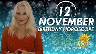 November 12th Zodiac Horoscope Birthday Personality  Scorpio  Part 1 [upl. by Chrystel]