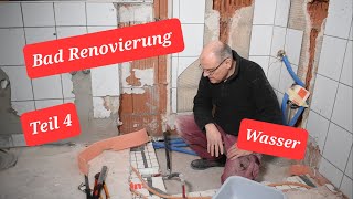 Bad Renovierung Teil4 Wasserinstallation DuscheHeizung [upl. by Juno]