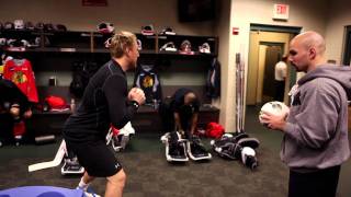 Blackhawks Road Trip with Paul Goodman Strength and Conditioning Coach [upl. by Mahseh]