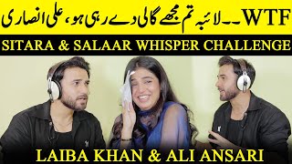 Sitara amp Salaar Whisper Challenge  Ali Ansari amp Laiba Khan  Kaffara  Zoya Nasir  Desi Tv  SB2Q [upl. by Fons]