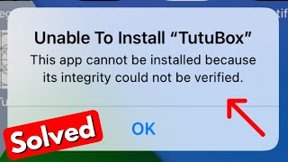 Fix this app cannot be installed because its integrity could not be verified ios  unable to install [upl. by Stonwin]