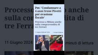 Irene Pivetti e le Ferrari cronaca notizie giustizia [upl. by Enoryt]