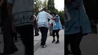 Norma y Valentin los cholos de la cumbia bailando en las verbenas del parque revolución [upl. by Kreiker]