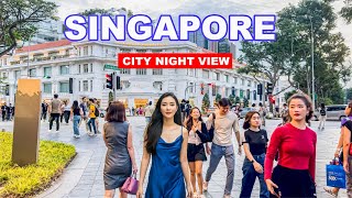 Singapore City Tour At Night  Newly Started Singapore Night Festival 🇸🇬🌃❤️ [upl. by Publus]