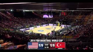 Turkey vs United States FIBA World Cup 2014 Group C [upl. by Hamas67]