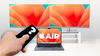 M2 MacBook Air  INSTANTLY connect 4K monitors [upl. by Thgiwed]