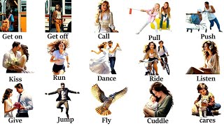 200 Action Verbs English Verbs for Everyday Life  Self Test Amazing Pictures [upl. by Euh]